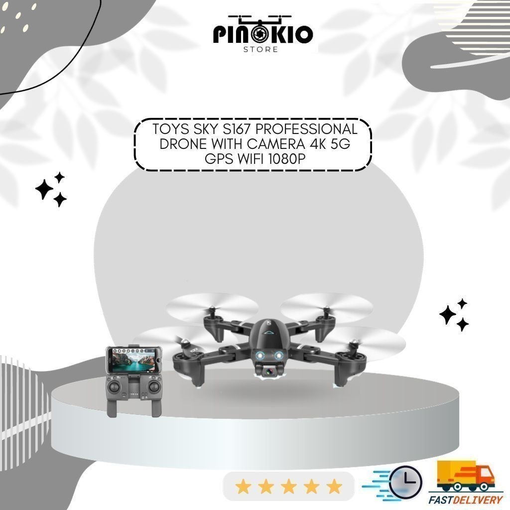 299 TOYS SKY S167 PROFESSIONAL DRONE WITH CAMERA 4K 5G GPS WIFI 1080P
