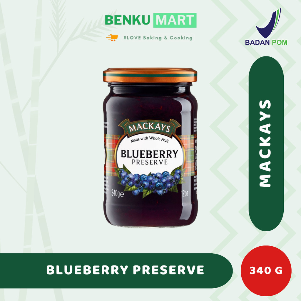 

Selai Mackays Blueberry Preserve Jam 340 gr - Selai Bluberry