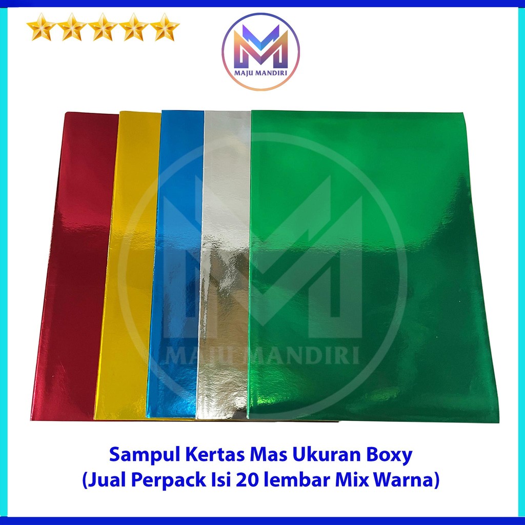 

Sampul Buku Tulis Boxy Bahan Kertas Mas Metalik Untuk Buku Campuss