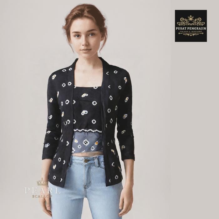 

Kebaya Kutubaru Jumputan - Kuning, S