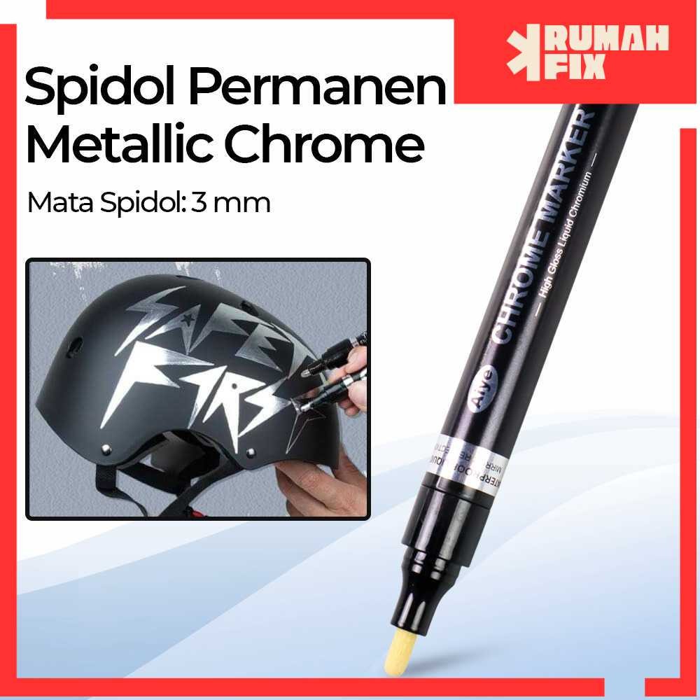 

Spidol Permanen Warna Chrome Metallic 3mm