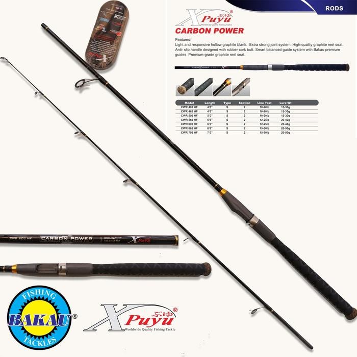 Joran Xpuyu Carbon Power BAKAU Ring Spinning 165cm & 185cm - 562 & 602 - 165cm