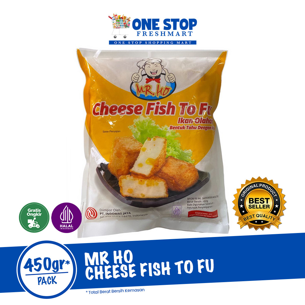 

MR HO CHEESE FISH TO FU 450GR / MR.HO CHEESE FISH TOFU 450GR