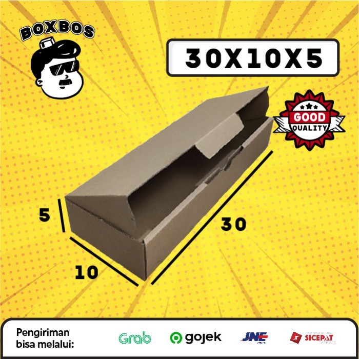 

30x10x5 CM Pizza KARDUS Corrugated Packaging Box packing Diecut