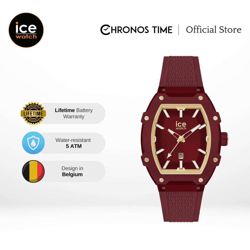 Jam Tangan Wanita Ice Watch ICE Boliday - Burgundy 36mm [023993]