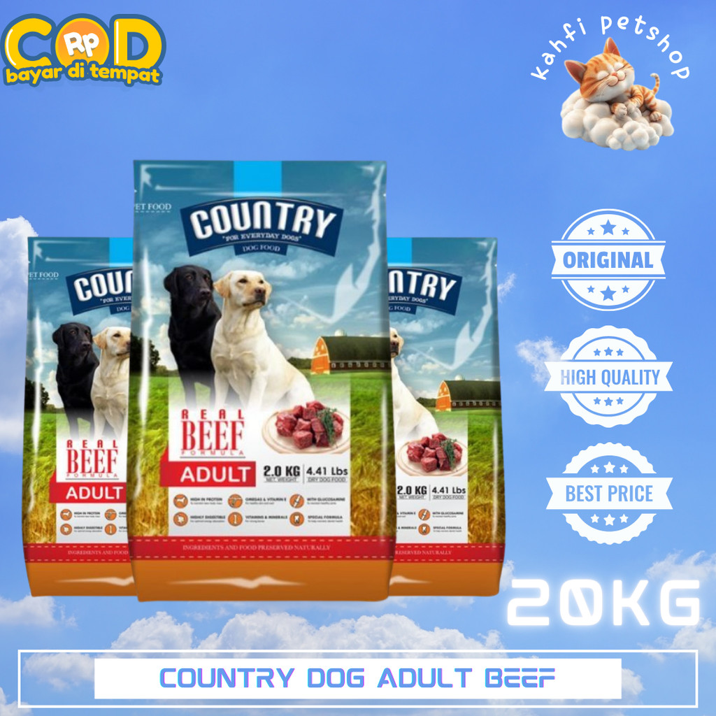 Country Dog food Adult Beef 18kg