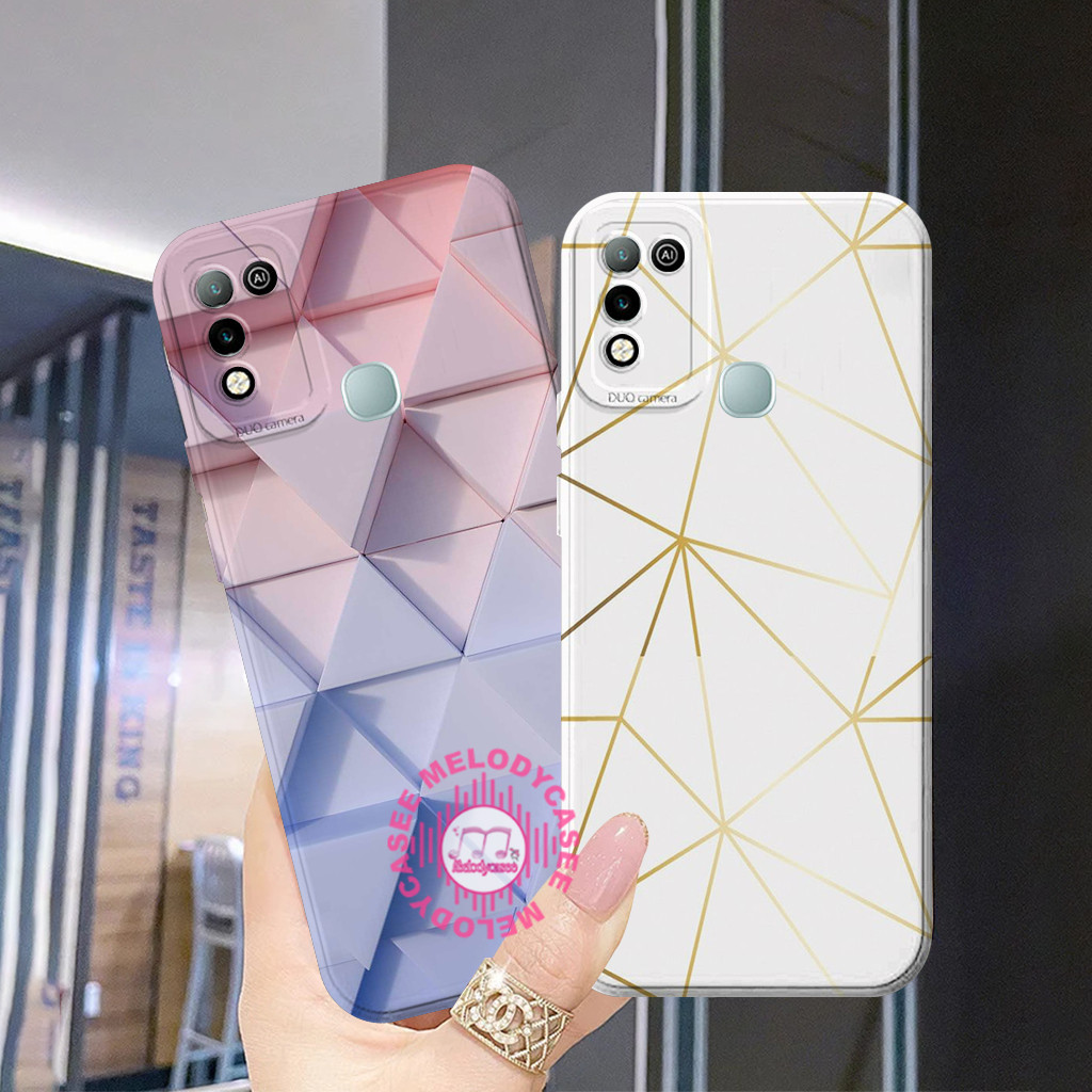 Infinix Hot 10 11 9 Play Smart 5 / 6 Ram 3/64 Silikon Pelindung Hp Lentur Motif M4rbel Pro Kamera