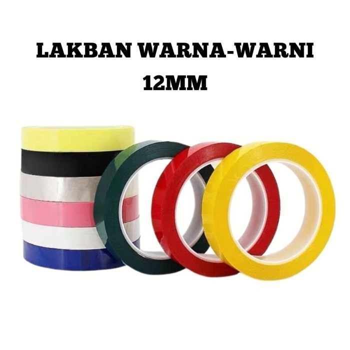 

[Tokome23] COD Lakban Warna-Warni 12mm x 50Yard / Isolasi Tape Perekat Kuat Tahan Air (Full Meter)