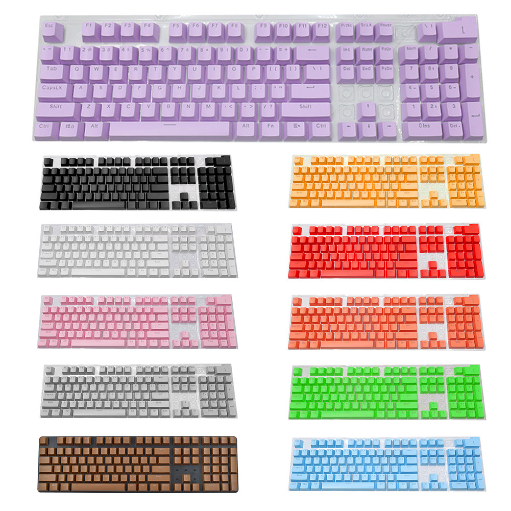 

104pcs ABS Universal Mechanical Keyboard Keycaps Ergonomic Blank Keycaps For Cherry MX Keyboard Replacement Backlit Key Cap