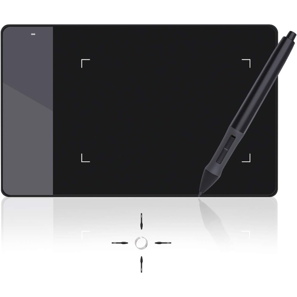 

HUION 420 Graphics Tablet 4x2 Inch Mini Drawing Tablet Signature Pad with Digital Stylus Replacement Nibs for Artist Beginner