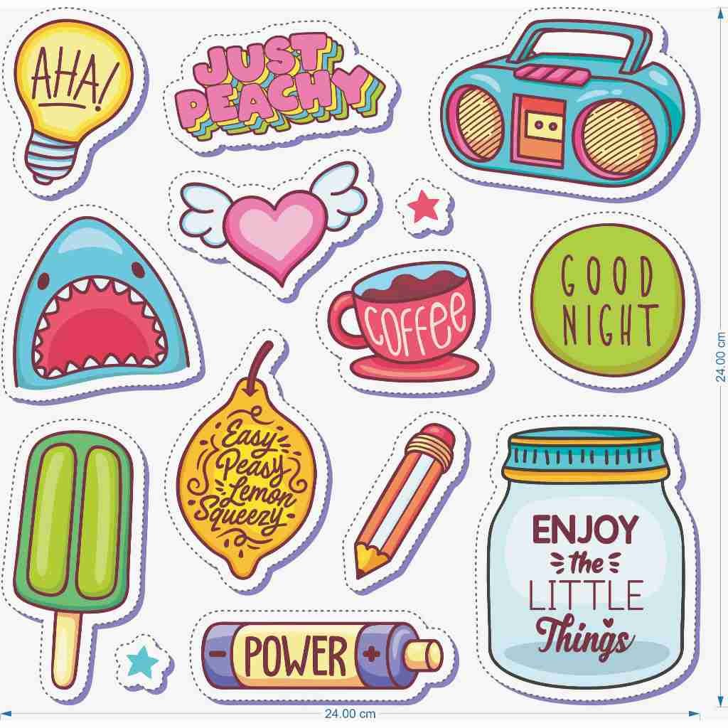 

14pcs | STIKER BAJU COFFEE / STIKER LAMPU / STIKER ES KRIM / STIKER RADIO / STIKER HIU / STIKER PENSIL / STIKER DTF / STIKER SETRIKA / STIKER KAIN - SAN BWI