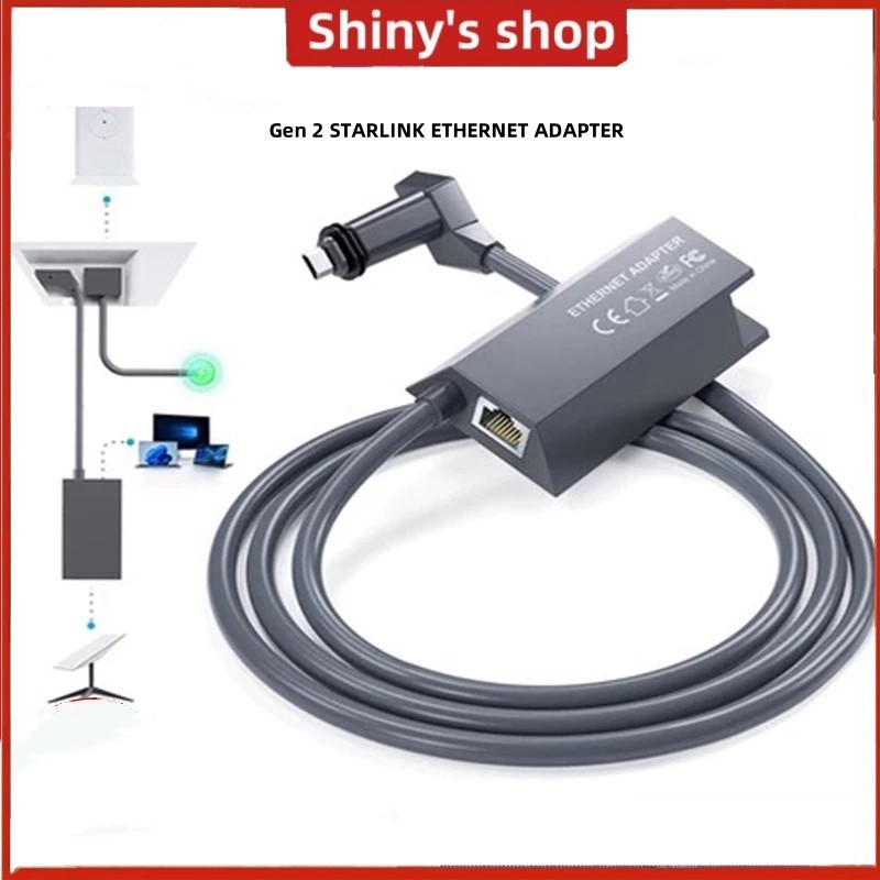 【COD]Adapter Lan Starlink V2/Gen 2 STARLINK ETHERNET ADAPTER / LAN / RJ45  Starlink Internet Satelit