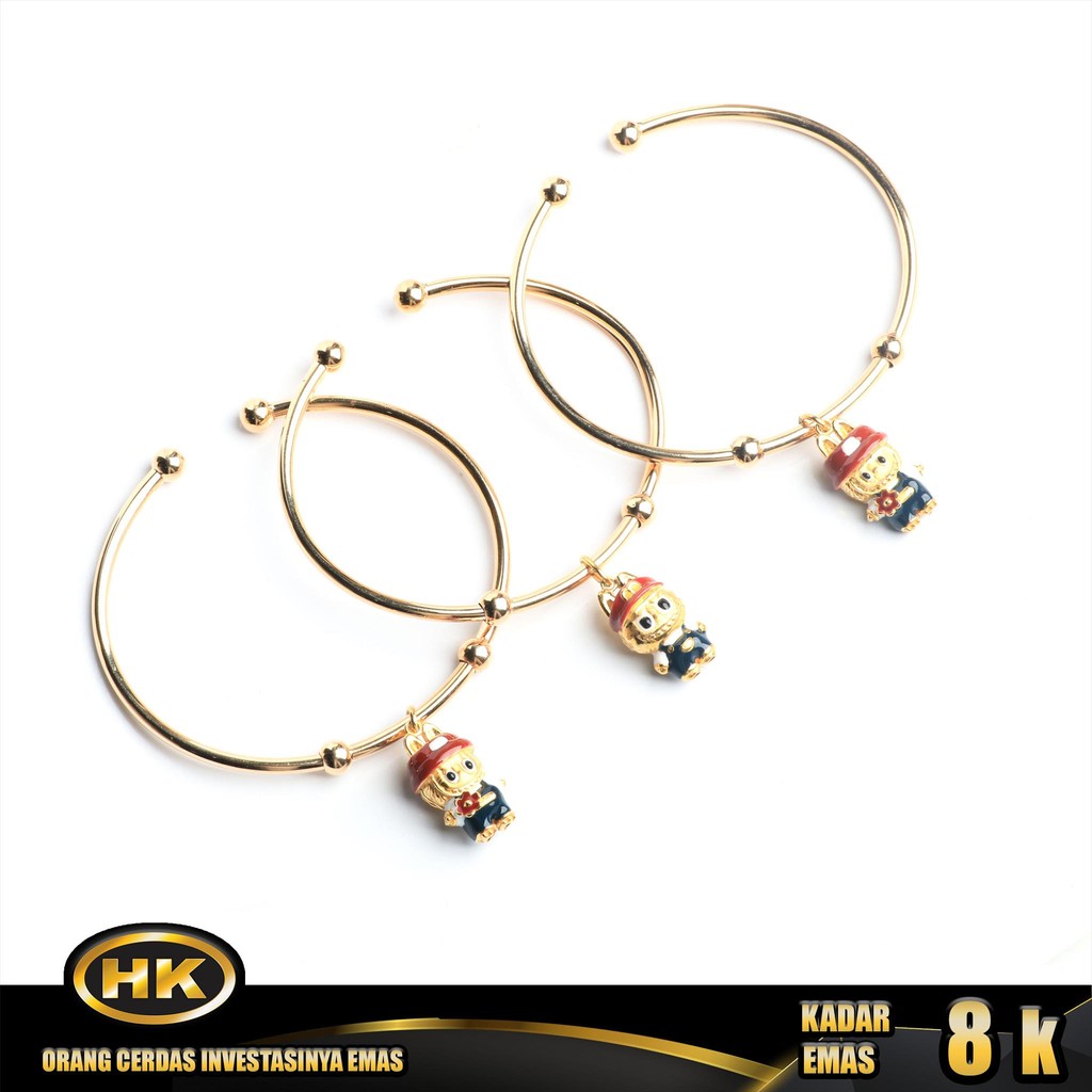 HK MUSTIKA - GELANG EMAS 8K - Type 975