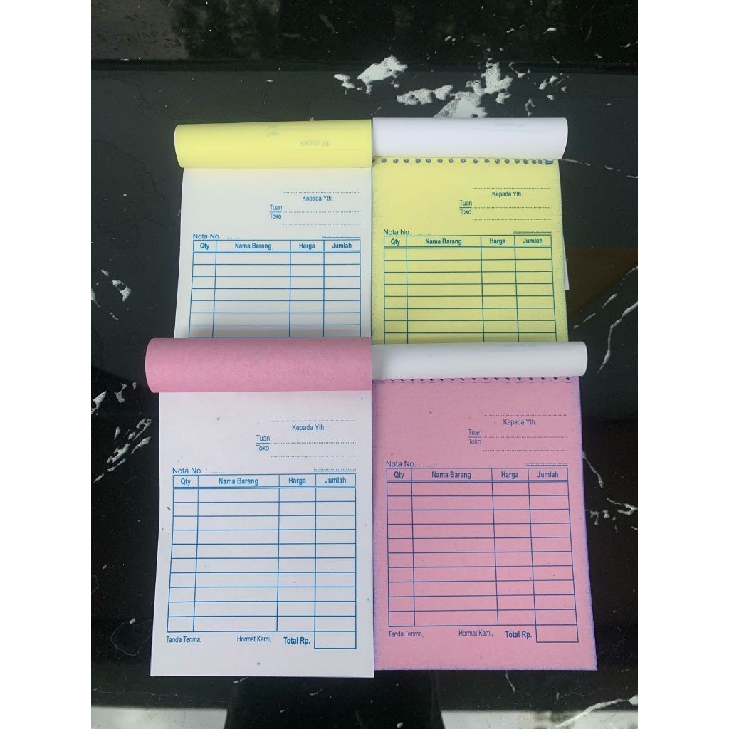 

Nota Kontan Mini 2 Ply Ukuran 1/8 Folio Rangkap 2