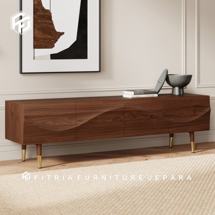 Meja Tv Kayu Jati Solid / Meja Tv Modern Home / Credenza Tv Living