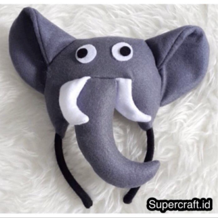 Bando Gajah Kostum Gajah Abu Elephant Safari Dumbo - Bando