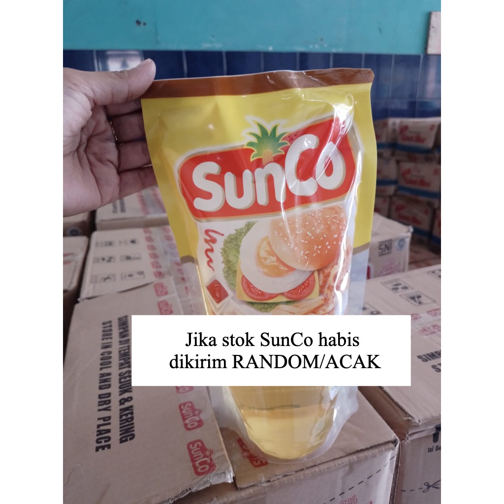 

LAKU (BISA COD) 1L 1liter 1 ML Sunco/Random/Acak merk Minyak Goreng 1 Liter 1ml