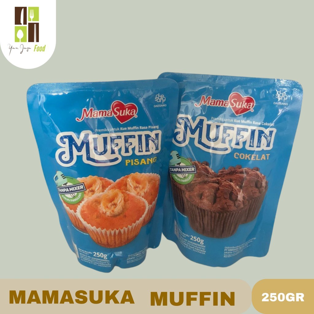 

Mamasuka Muffin Tepung Premiks Rasa Coklat / Pisang Tepung Pouch 250 Gram