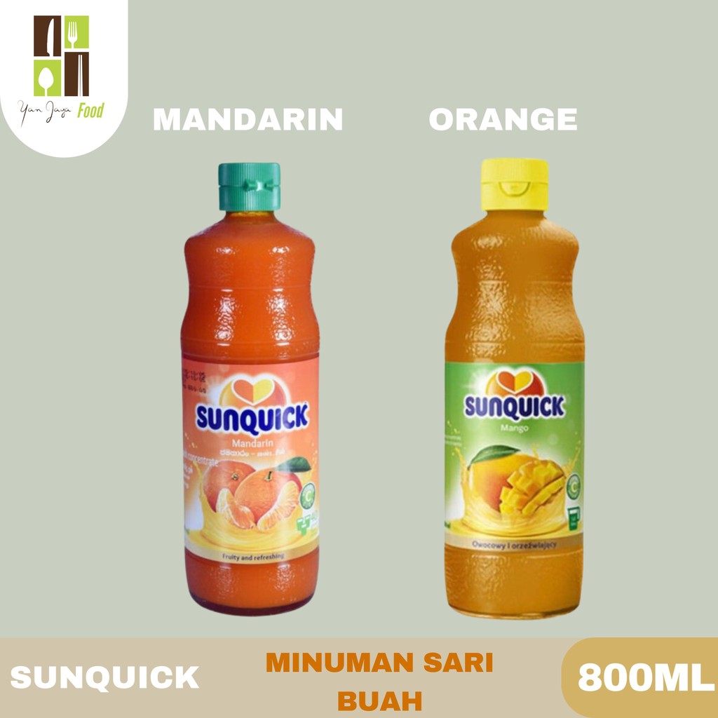 

Sunquick Minuman Sari Buah / Sirup / Syrup / Jus / Rasa Mango / Mangga / Mandarin Kemasan 800ml