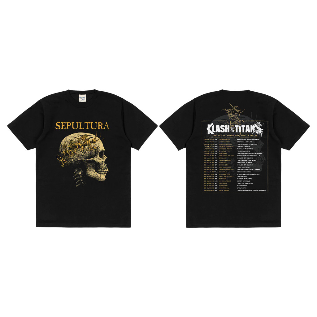 Rockerstar T-shirt Band Sepultura -Klash Of The Titans Tour 2023