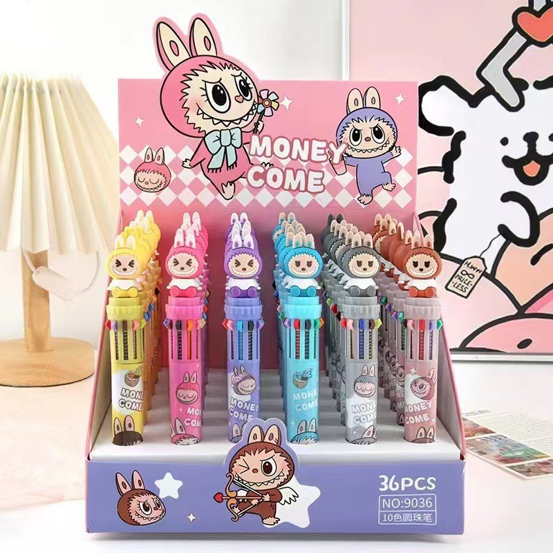 

TERMURAH! PULPEN 10 WARNA BONEKA LABUBU 3D KAWAII