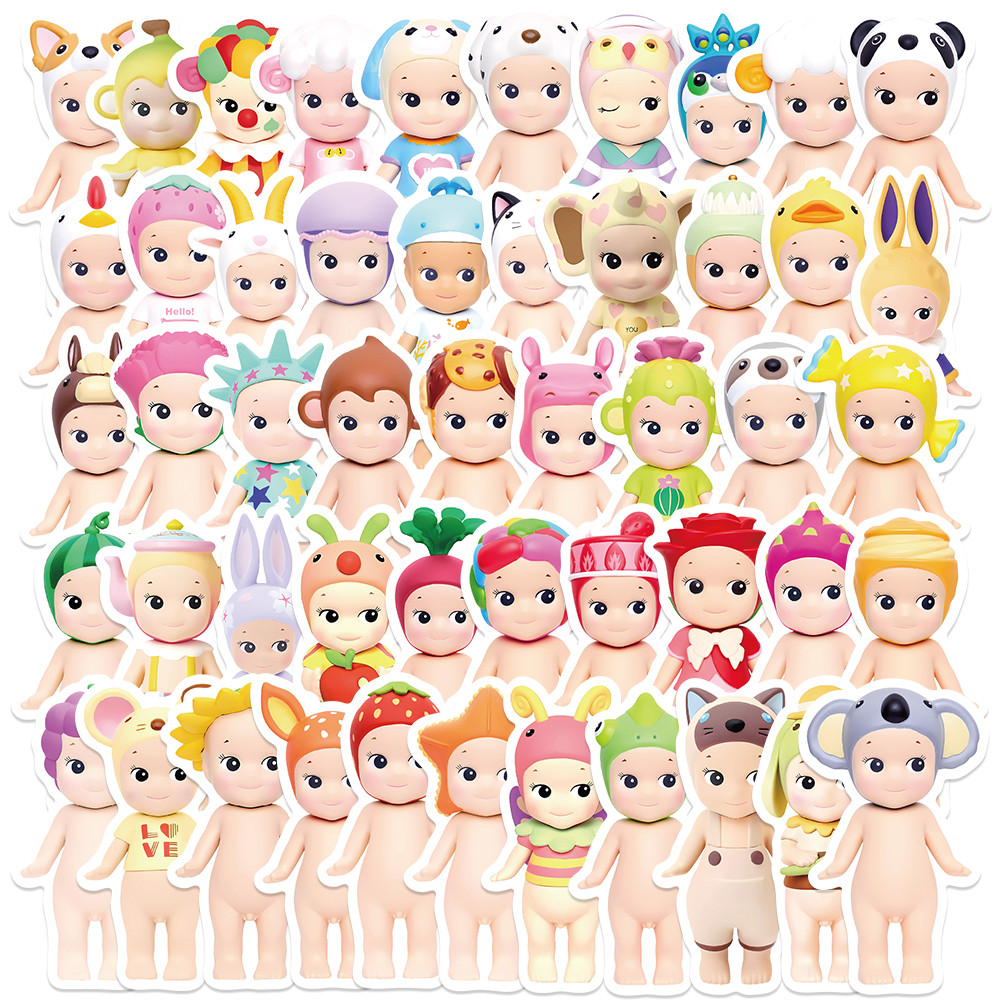 

50PCS Sonny Angle Dolls Stickers for Car Luggage Laptop Skateboard Gift Journal Waterproof Sticker Wholesale Toys DIY Stickers