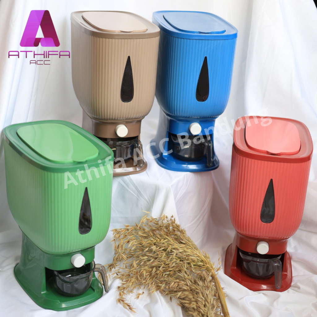 Dispenser Beras 12 Liter / Tempat Beras 12 Liter dan 10 Liter