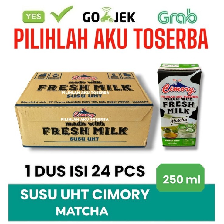 

Susu CIMORY MATCHA 250 ml - (HARGA 1 DUS ISI 24 pcs)