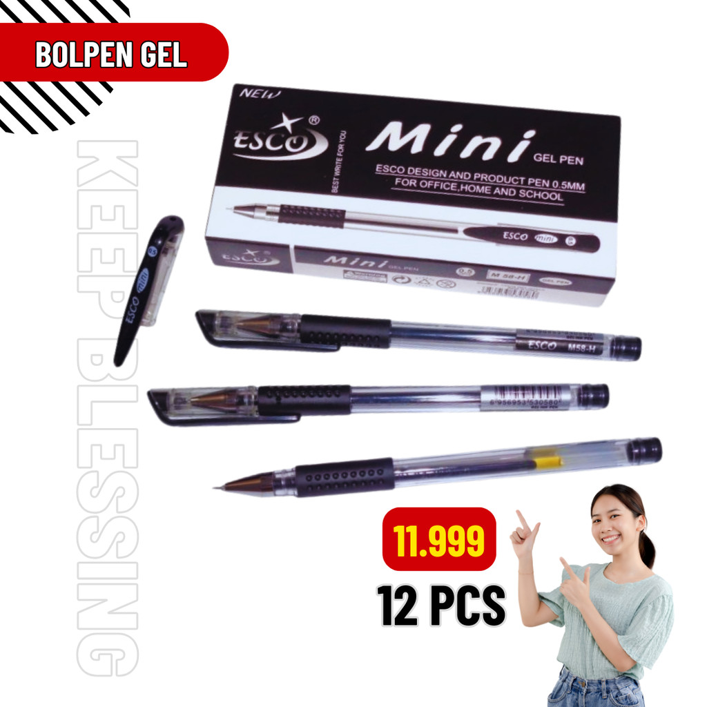 

Pulpen Gel Escomini Mata Jarum Black 0.7mm – Tulis Halus dan Presisi - Cod - Duta Gemilang