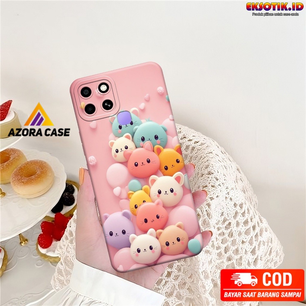 Case Infinix Smart 6 - Casing Infinix Smart 6 - Fashion Case - Silikon Infinix Smart 6  - Motif Kere