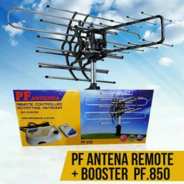 Antena TV PF Outdoor/ Antena TV Luar + Remot PF850 Free Kabel