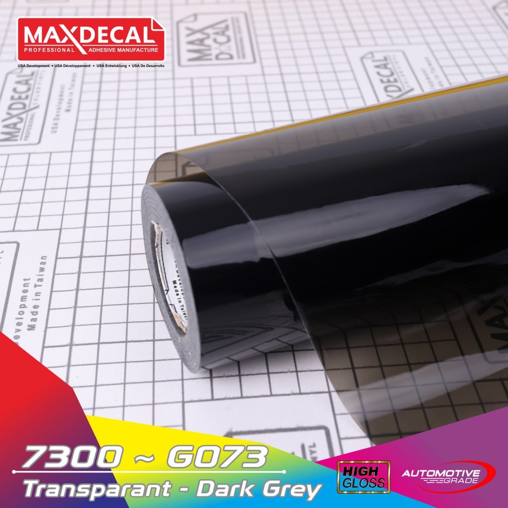 MAXDECAL 7300 G073 Black Hitam Sticker Skotlet Transparan MAXDECAL 7300 G073 Black Hitam Transparan