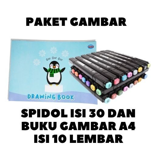 

[New Arrival] Spidol Dual Side Fine Art Marker 30 Color - Spidol dan Buku