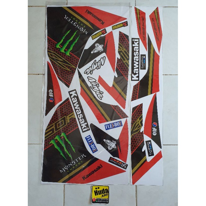 STRIPING NINJA 250 injeksi DECAL NINJA fi STICKER NINJA 250 fi "ZX250R"