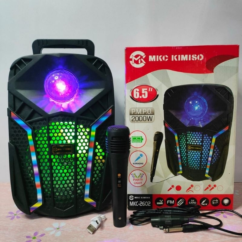 COD Speaker Bluetooth KMS 6.5 Inch QS-2602 Fee Mic