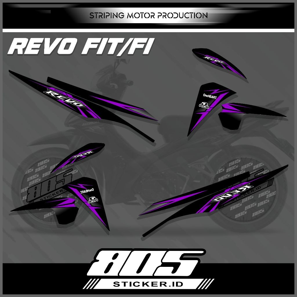 Stiker Striping Revo Fi/fit Striping Variasi Revo Fit/fi New
