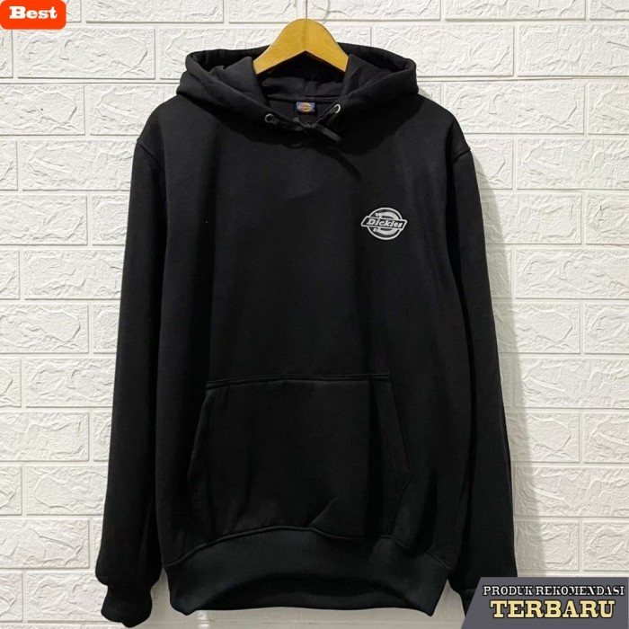 hoodie pria keren SWEATER HOODIE DICKIES PRIA JAKET DICKIES HITAM JACKET OUTERWEAR PRIA - gambar 4, 