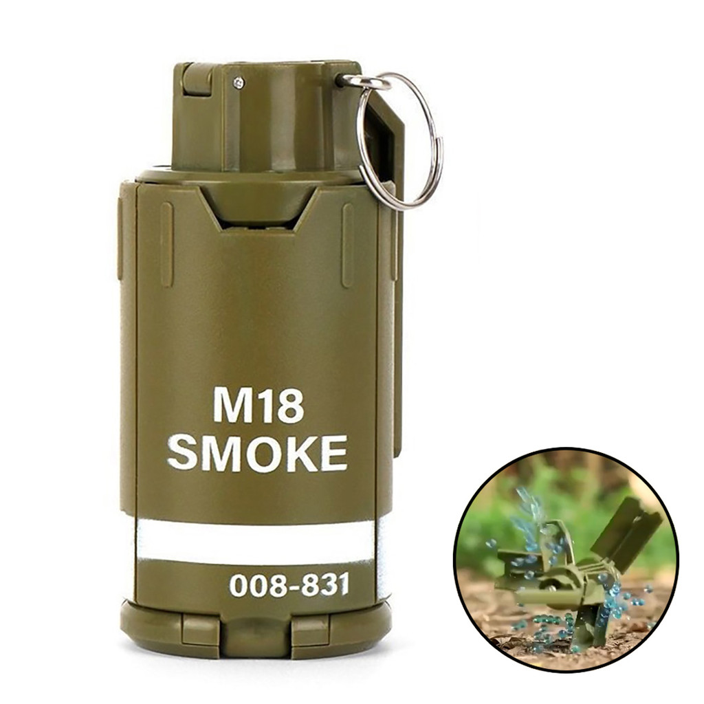 AQzxdc Tactical Smoke Grenade Model M18 Burst Mine Water Bomb Grenade Bouncing Smoke Grenade Airsoft