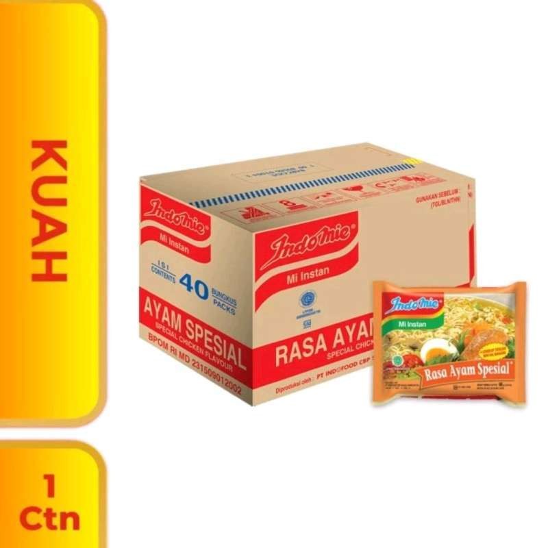 

Indomie Kuah Ayam Spesial 1 Karton (40 pcs)
