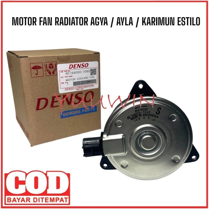 MOTOR FAN AGYA - MOTOR FAN RADIATOR AGYA AYLA - MOTOR FAN KIPAS RADIATOR AGYA 168000-7060