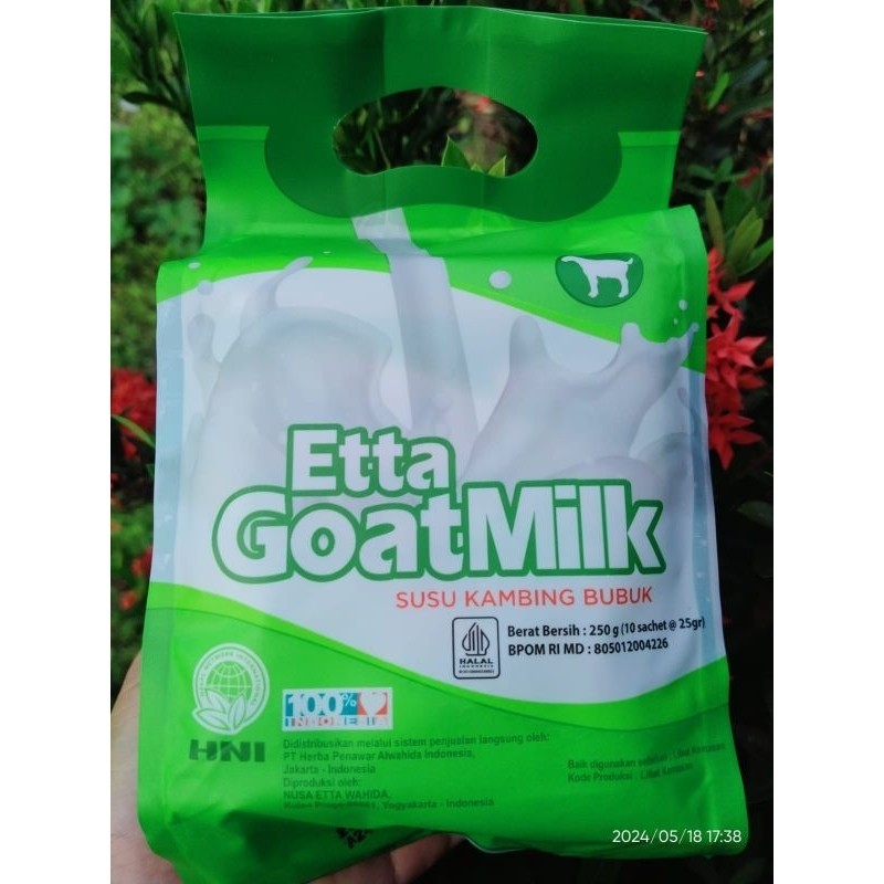

Halal Promo Etta Goat Milk Susu Kambing 100 % Original