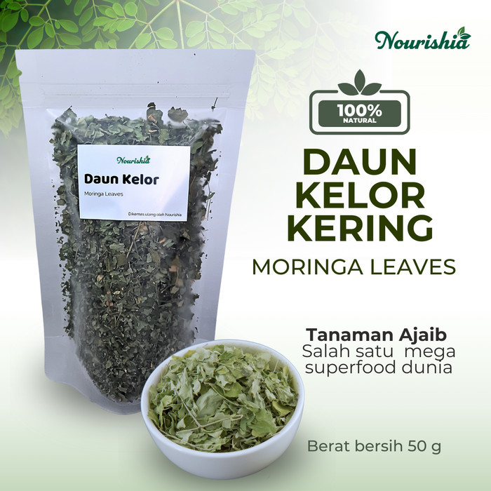 

Daun kelor kering 25gr dried moringa leaves