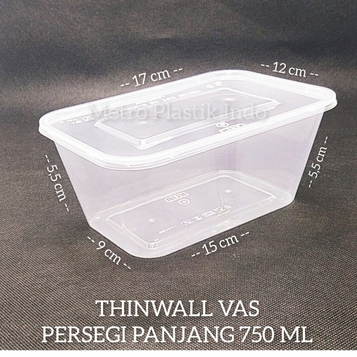 

New Item THINWALL RECTANGE 750ML