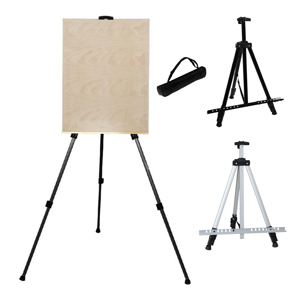 

Foldable Portable Easel Painting Thickened Metal Drawing Board Frame Tripod Multifunctional Adjustable Height Display Stand
