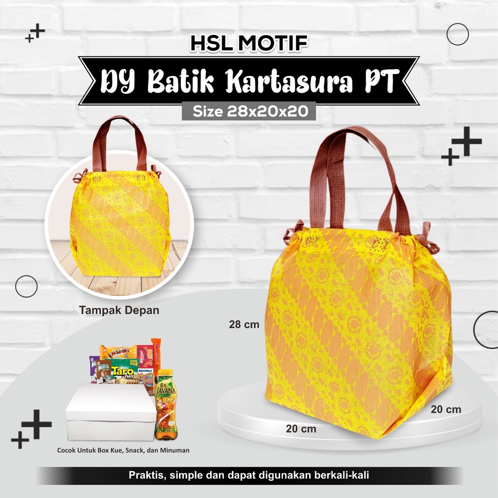 

[LUSINAN] Tas Hajatan Tas Nasi Kotak Goodie Bag Tasyakuran Tas Besek Tas Spunbond 28x20x20