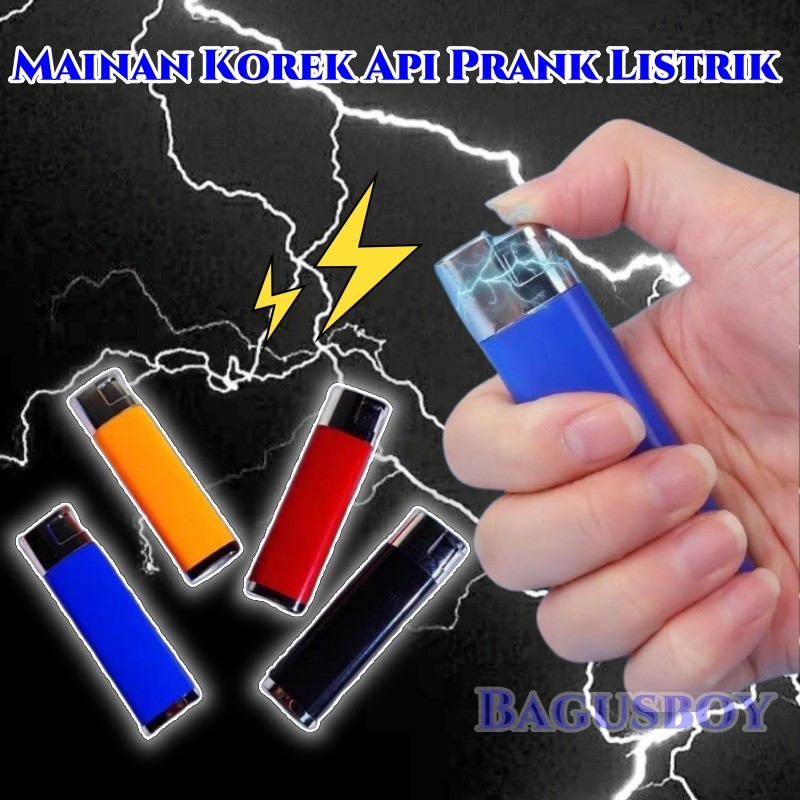 [New]Mainan Prank Korek Setrum Korek /Mainan Prank Korek Kejut/Listrik Lelucon Teman Family Sahabat 