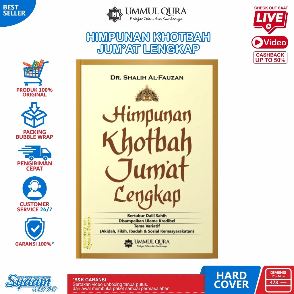 Himpunan Khotbah Jumat Lengkap Karya Dr Shalih Al-Fauzan Kumpulan Khutbah Jumat Komplit Setahun - UQ