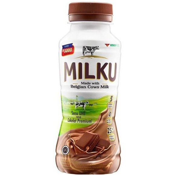 

NEW Milku Susu UHT RASA Coklat Premium 200ML