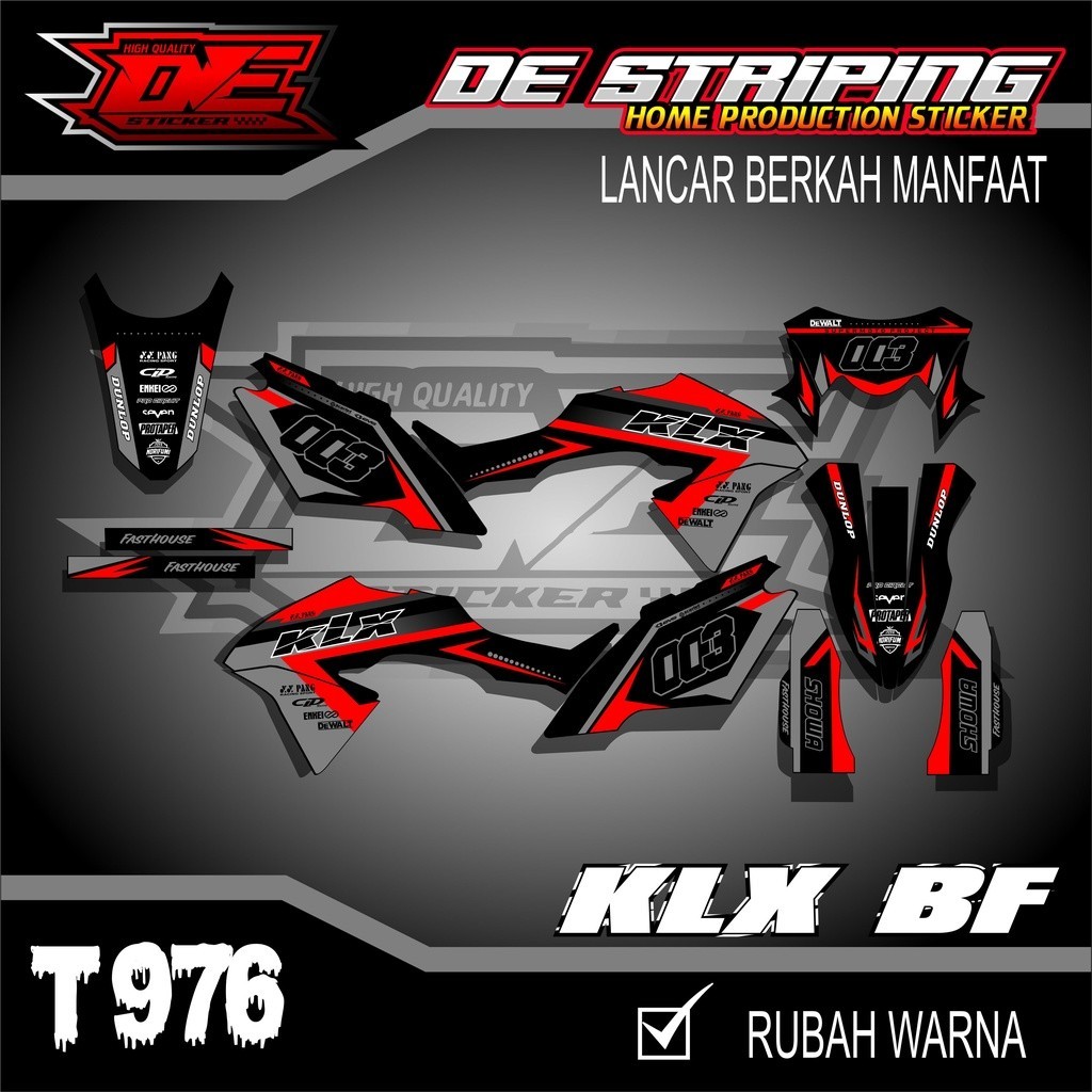 Striping Stiker Klx Bf Stiker Motor Klx Bf Se Extreme