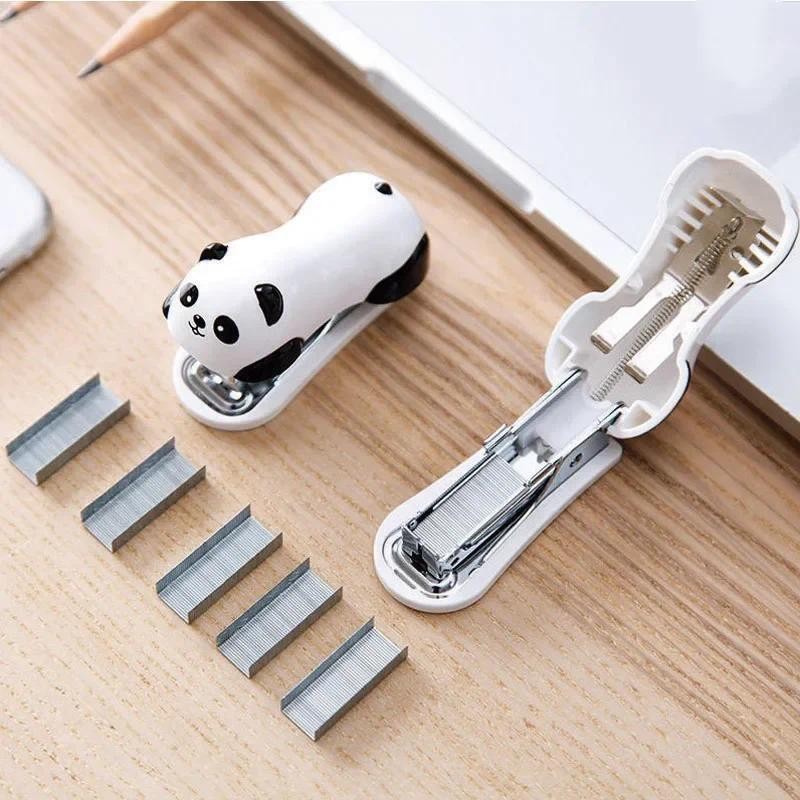 

Cute Cartoon Mini Stapler Set Stapling Machine With 1000 pcs No.10 Staples Home Office School Binding Supplies Manual Portable